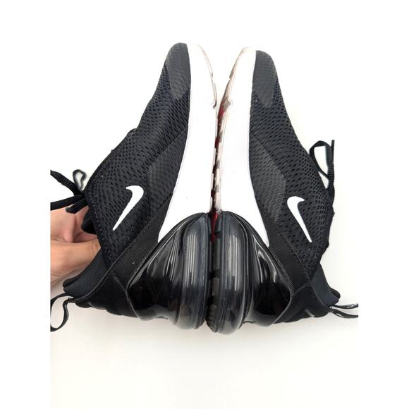 Nike Air Max 270 Sneakers Shoes Lace-Up Unisex Kids Black Size US3Y EU35 - Picture 7 of 12